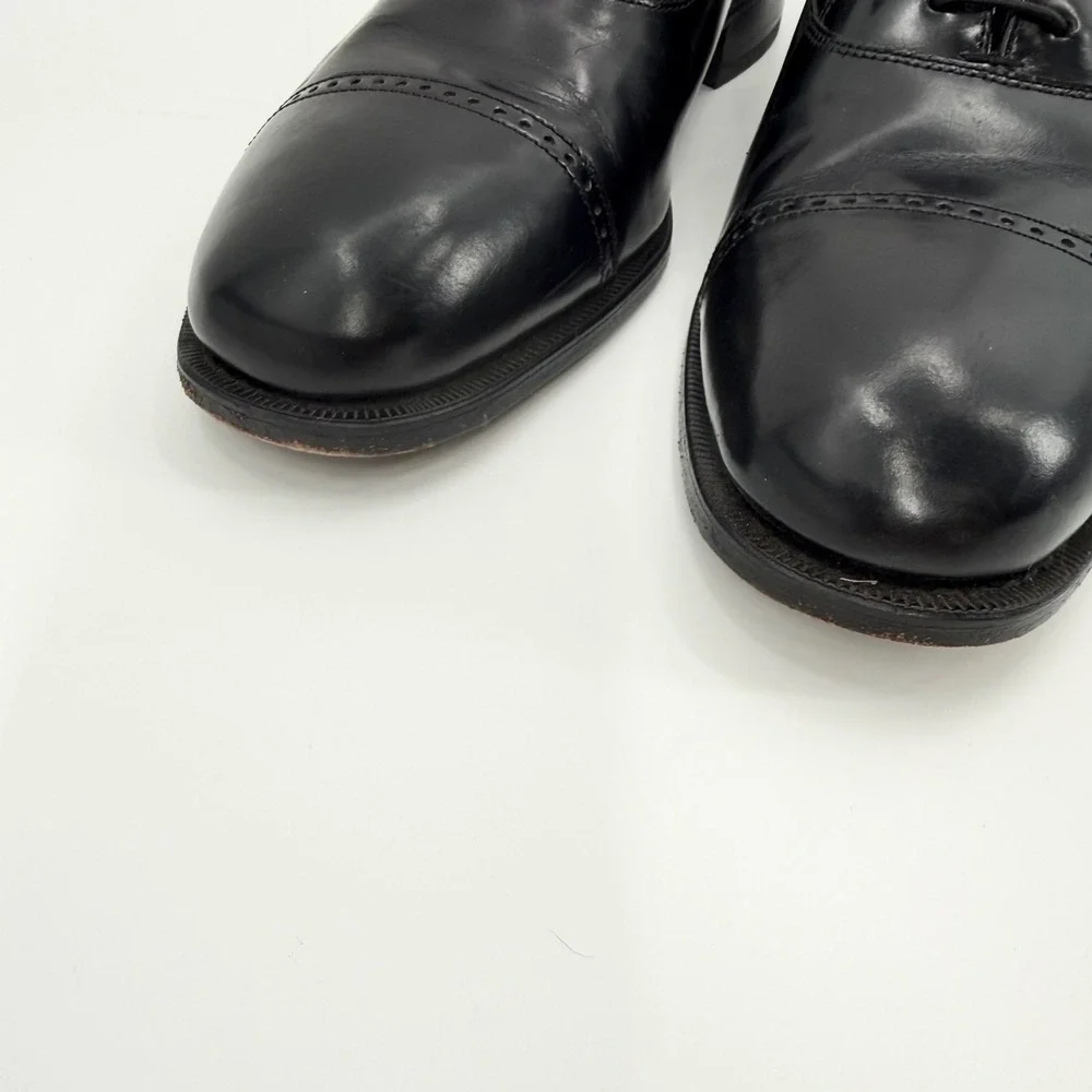 Florsheim Lexington 17067-01 Cap Toe Black Leather Classic Oxford Shoe Men 12D